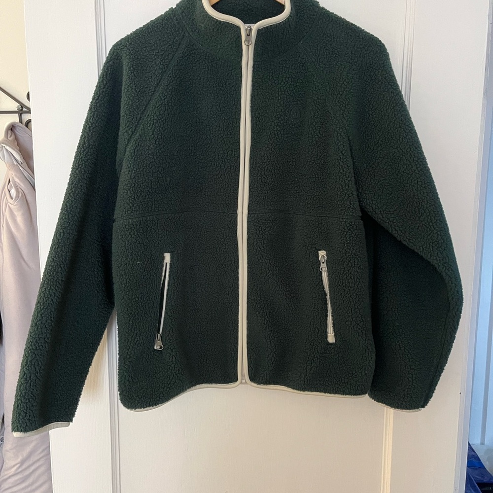 Women's Green Fleece Sweater
